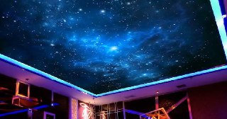Натяжной потолок звездное небо Чусовой, цена от 5308 руб.